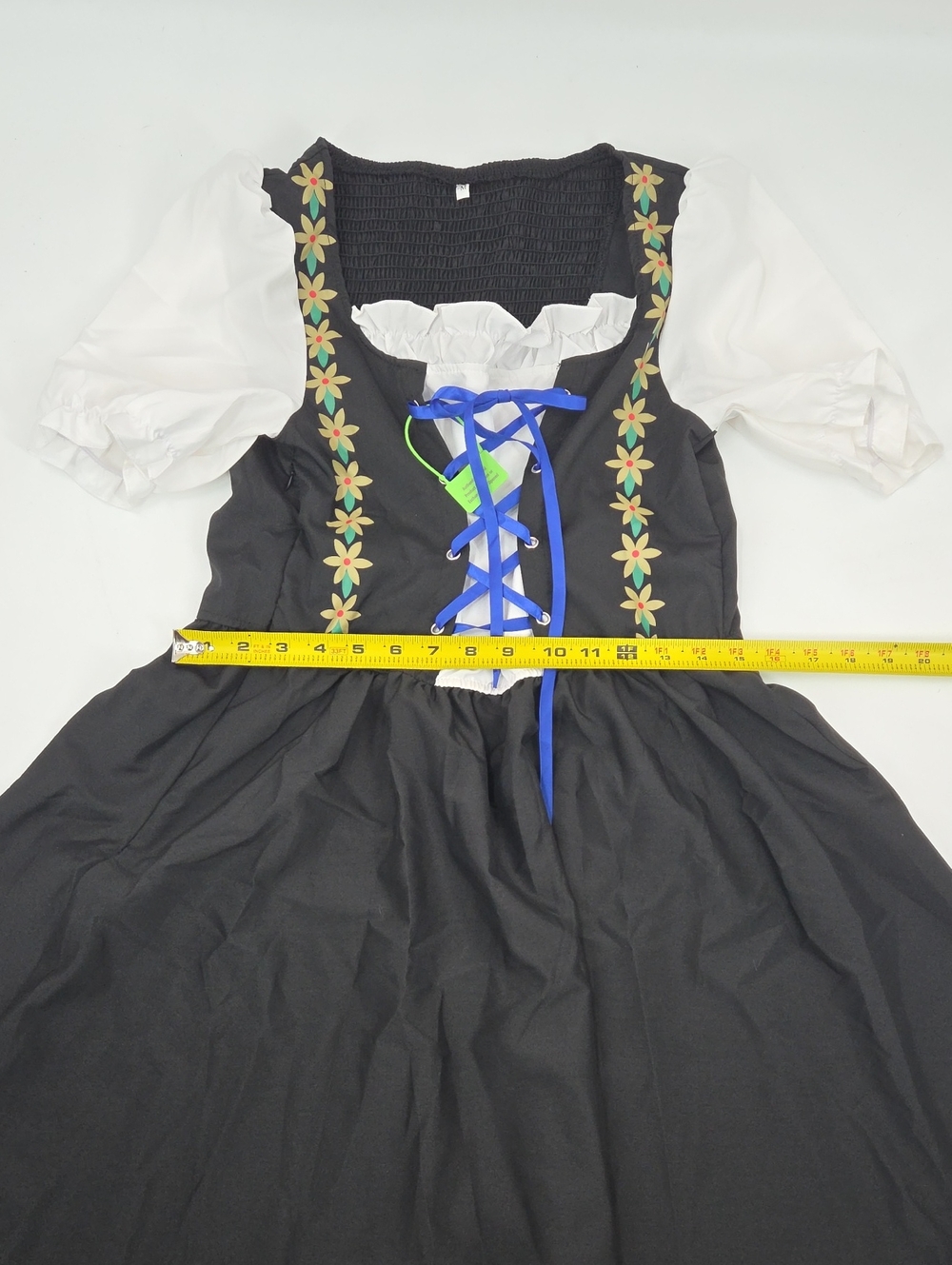 Blue & Black Oktoberfest Drindl with Embroidered Apron - Picture 15 of 16